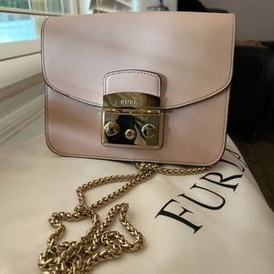 FURLA Mini Metropolis Pink Cross Body Bag